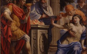 Die Vergiftung von Camma und Synorix im Tempel der Diana