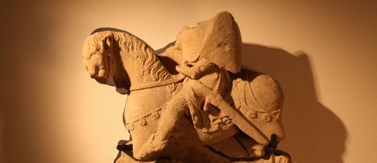 Carved Group : Saint Georges Slaying the Dragon